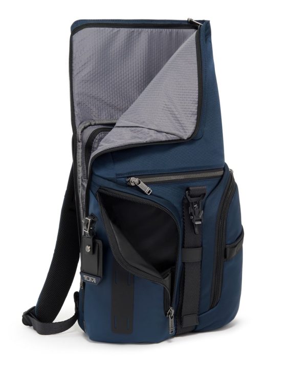 tumi backpack blue