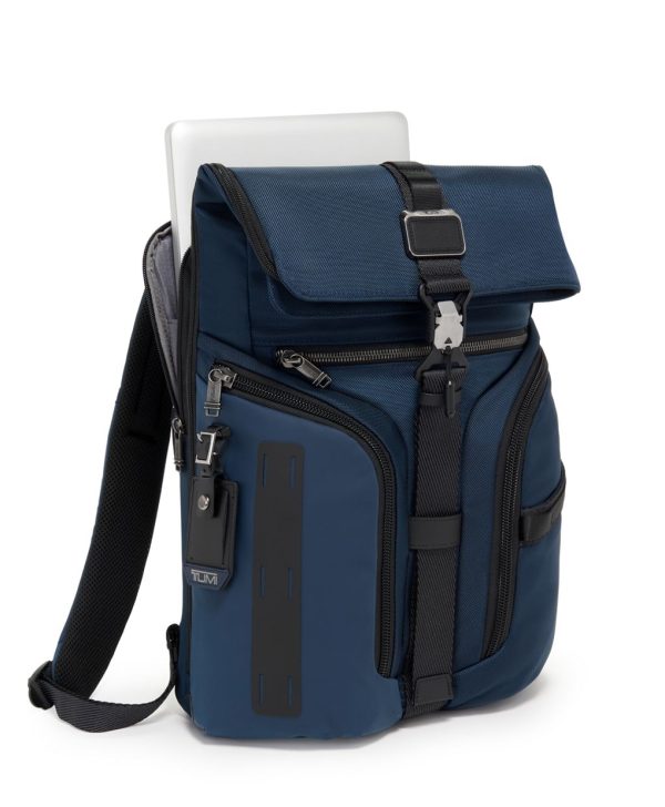 tumi backpack blue