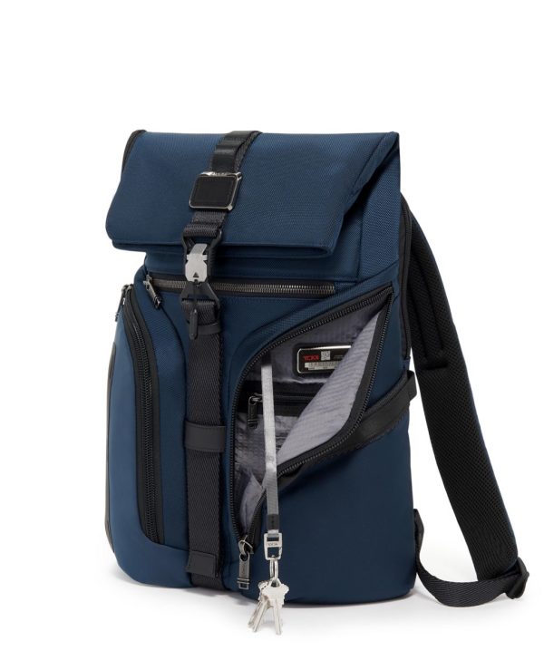 tumi backpack blue