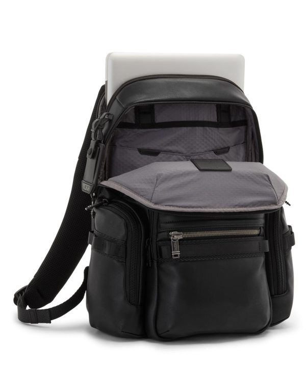 tumi leather backpack sale