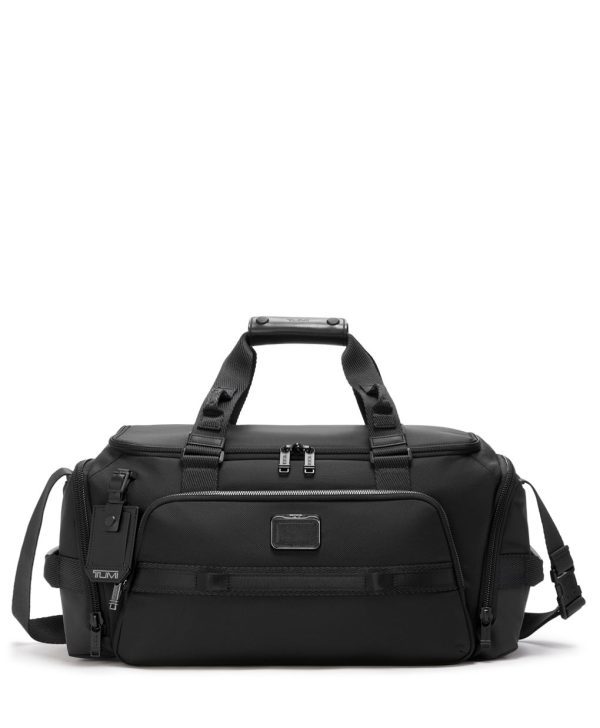 tumi black duffel bag